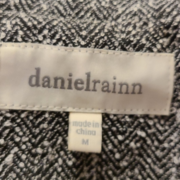 Daniel Rainn zip up blazer w/ vegan leather sleeve - Picture 6 of 7